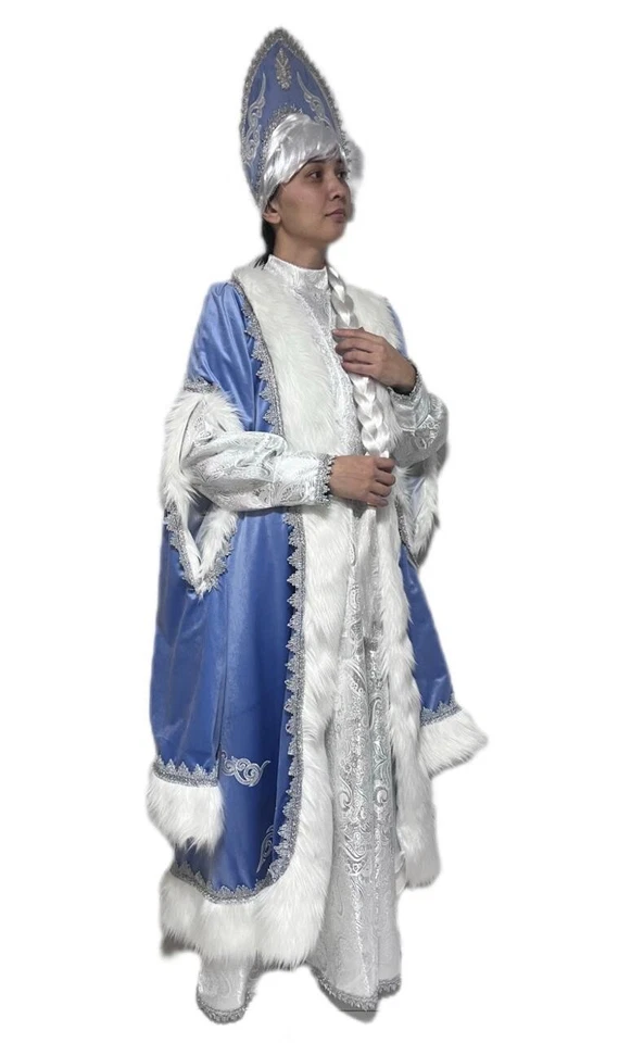 Traje de disfraz de la doncella de nieve Снегоручка супер качество Новый год talla M/L Foto 4 de 4