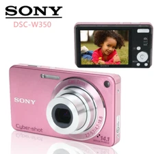 SONY Cyber-Shot DSC-W350 Digital Camera 4x Optical Zoom 14.1MP Pink