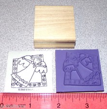 Angel with Wings Rubber Stamp Single Christmas Holiday by Stampin Up Very Merry
