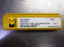 Kennametal Carbide Inserts QTY5 TCMT110204UF / TCMT2151UF KCP10 (LOC2455)