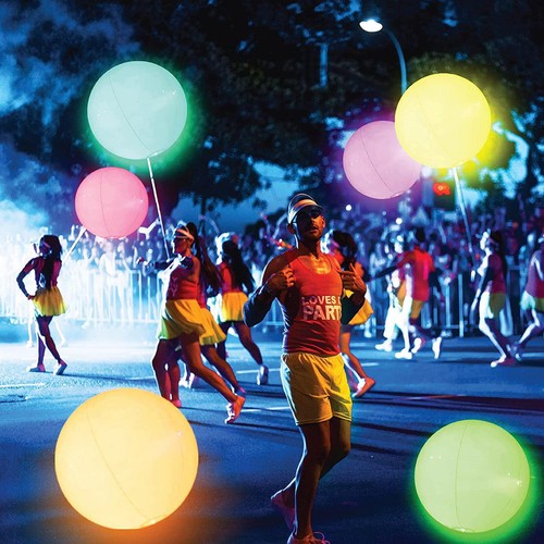 LED-Wasserball, leuchtende Wasserbälle, Poolbälle, schwimmend, aufblasbar, LED - Bild 10 von 12