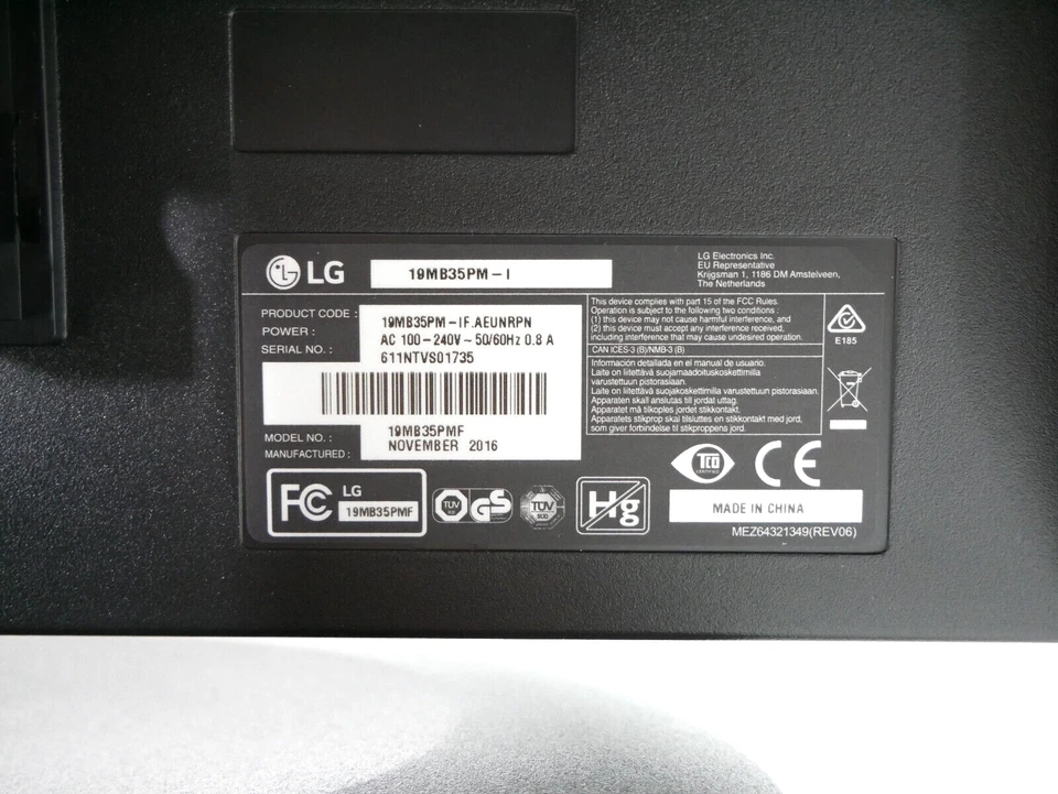 LG 19MB35PM-I IPS Monitor | 18,9" | 1280x1075@60Hz | Pivotfunktion | 250 cd/m² - Bild 4 von 4