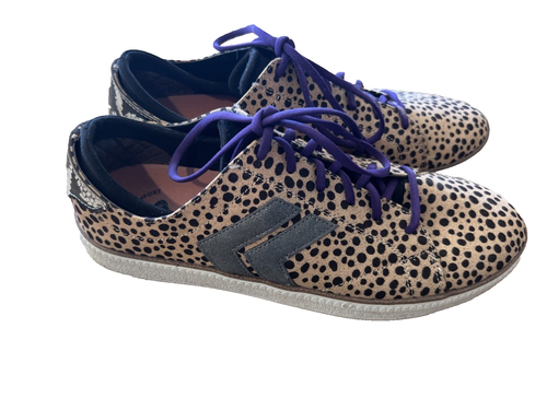 Womens Dr Scholls Be Free Cheetah Slip On Sneakers Shoes size 11M Tan Brown