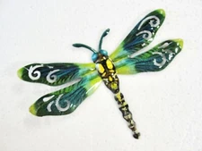 HOME GARDEN POOL YARD - DRAGONFLY WALL DECOR 711725 COLORFUL DESIGN - BRAND NEW