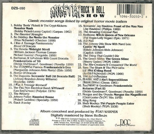 Monster Rock 'N Roll Show (DCC CD 1990) Rare Highly Collectable - Imagen 2 de 2