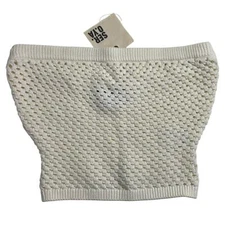 NWT SER.O.YA Blithe Crochet Bandeau Top in Porcelain Ivory Cream Size SMALL