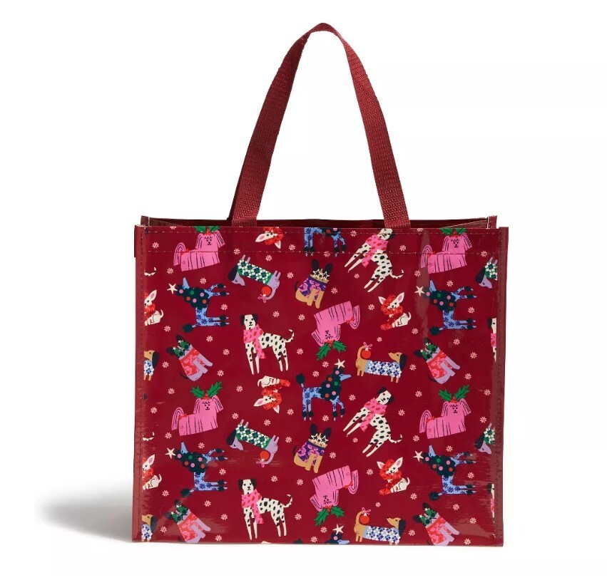 New VERA BRADLEY Throw Blanket Holiday Hound 80X50 Christmas Gift Tote