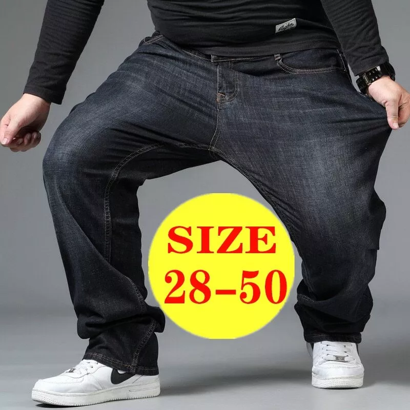 Mens high waisted black hot sale jeans