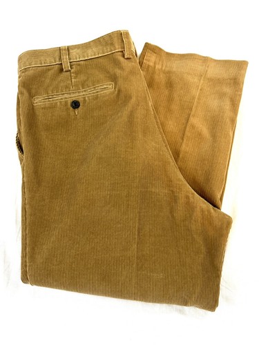 Orvis Men’s Pants 42 Corduroy Flat Front Mocha Brown Size 42x27 EUC - Picture 11 of 12