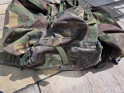 British Army Forces Military Backpack Camo NSN 8465-99-978-9220 with Side pocket - Picture 6 of 10
