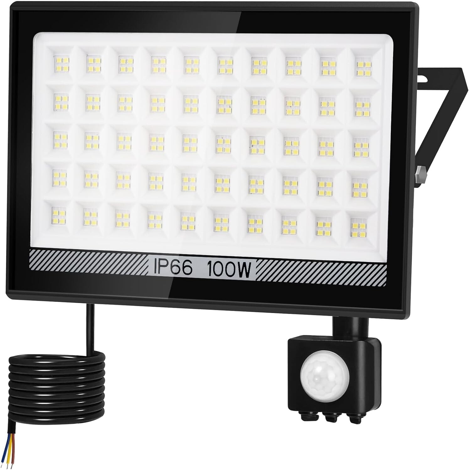 T-SUN 100W Motion Sensor Outdoor LED Security Floodlight with Smart PIR Sensor