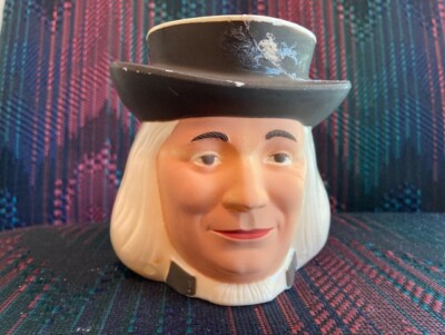 Quaker Oats F&F Mold Works Premium Figural Toby Cup Mug Plastic USA '50's