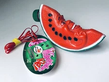 Vintage 1994 Creative Concepts WATERMELON KID Bubble Gum Container RED ORANGE