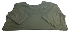 Kim & Cami Plus Elbow Sleeve w/Keyhole Cutout Women's Olive Size 2X MADE IN USA