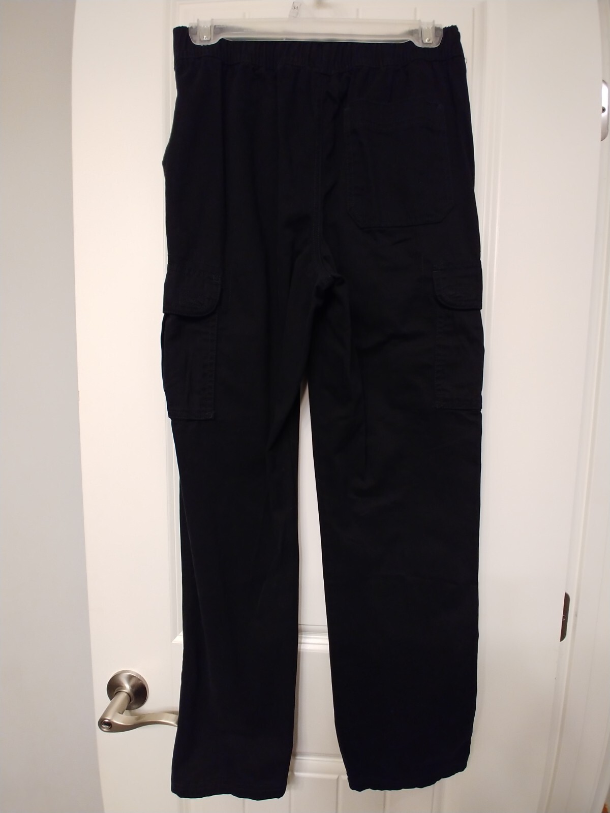 NWT-Youth Size 14 Black Childrens Place Cargo Pants 5 Pockets Adjustable Waist