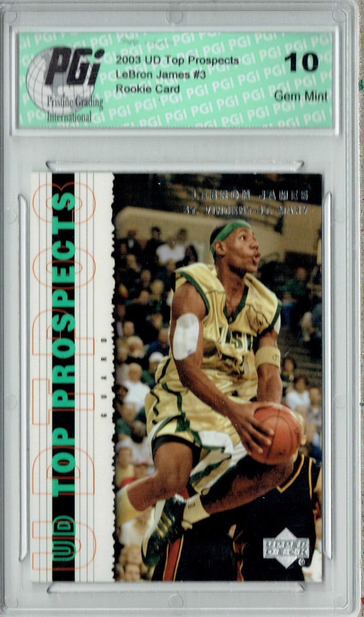 LeBron James 2003 Upper Deck Top Prospects #3 Rookie Card