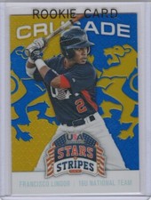 FRANSCISCO LINDOR ROOKIE CARD Team USA Panini CRUSADE BASEBALL RC Indians LE!