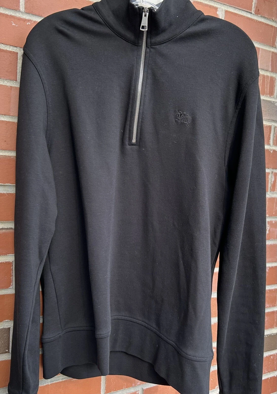 Giacca Burberry Brit da uomo quarto cerniera cotone nera taglia L Perù