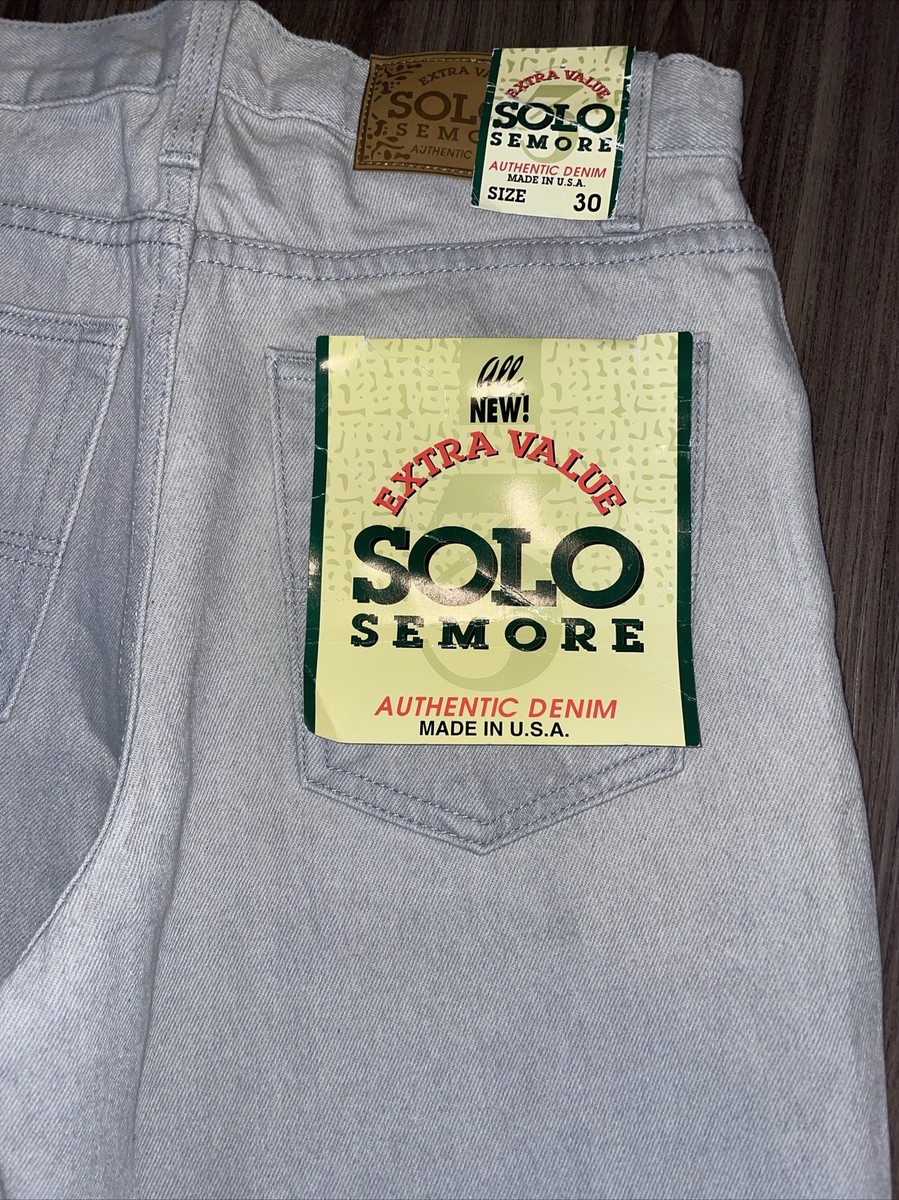 Solo Semore Jeans 30x30 ( Actual 28x30 ) Authentic Made In USA