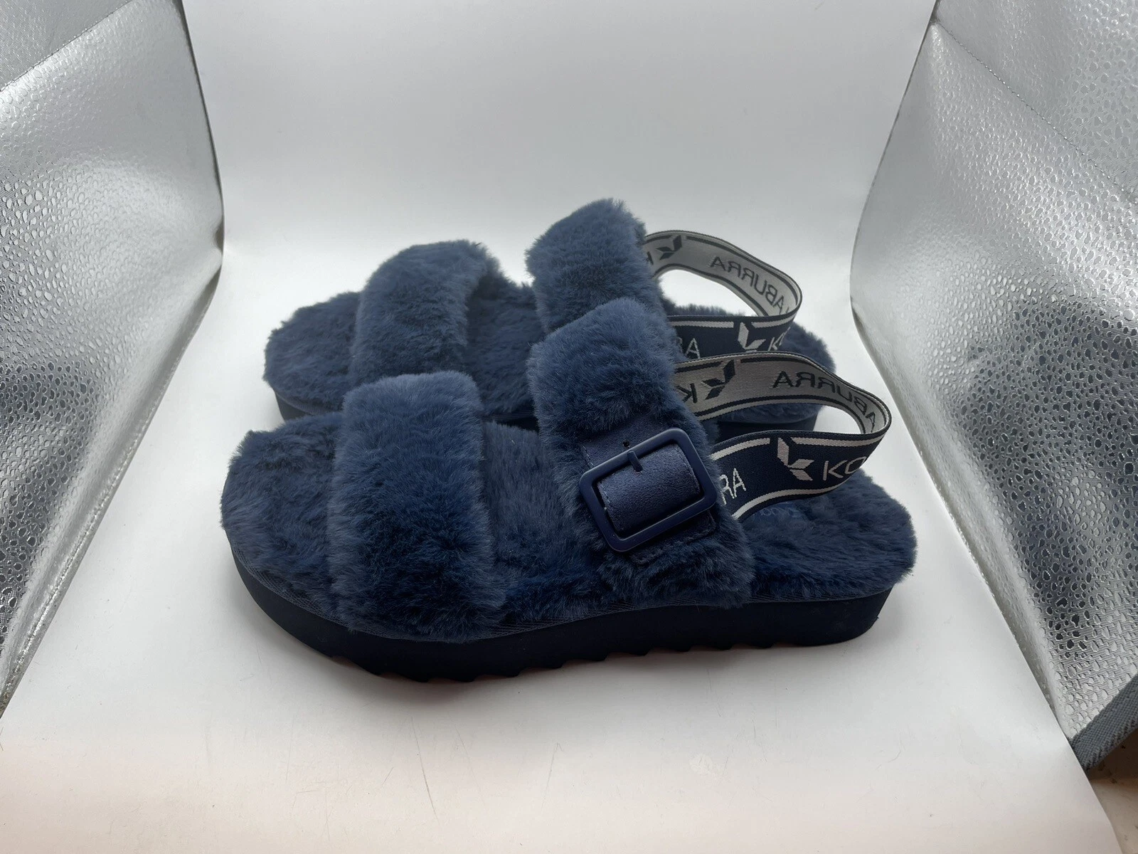 Sandali blu Koolaburra by UGG taglia US 6 pelliccia sintetica stile 1123955