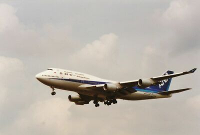 Snapshot Vintage Airlines All Nippon Airways ANA Flugzeug Flug Boeing Flugzeug Flug