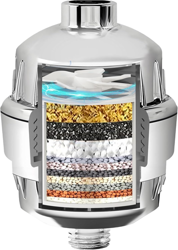 Shower Filter - Shower Head Filter for Hard Water - Water Softener to Remove Chl