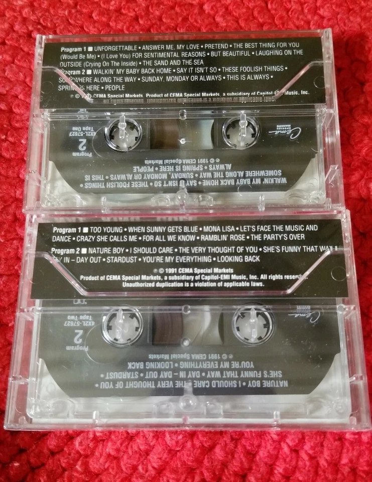 The Unforgettable Magic of Nat King Cole Sealed Cassettes Tape One and Tape 2  - Image 2 of 4