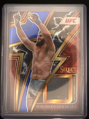 magomed ankalaev 2023 select prizm fighter worn material 09/49