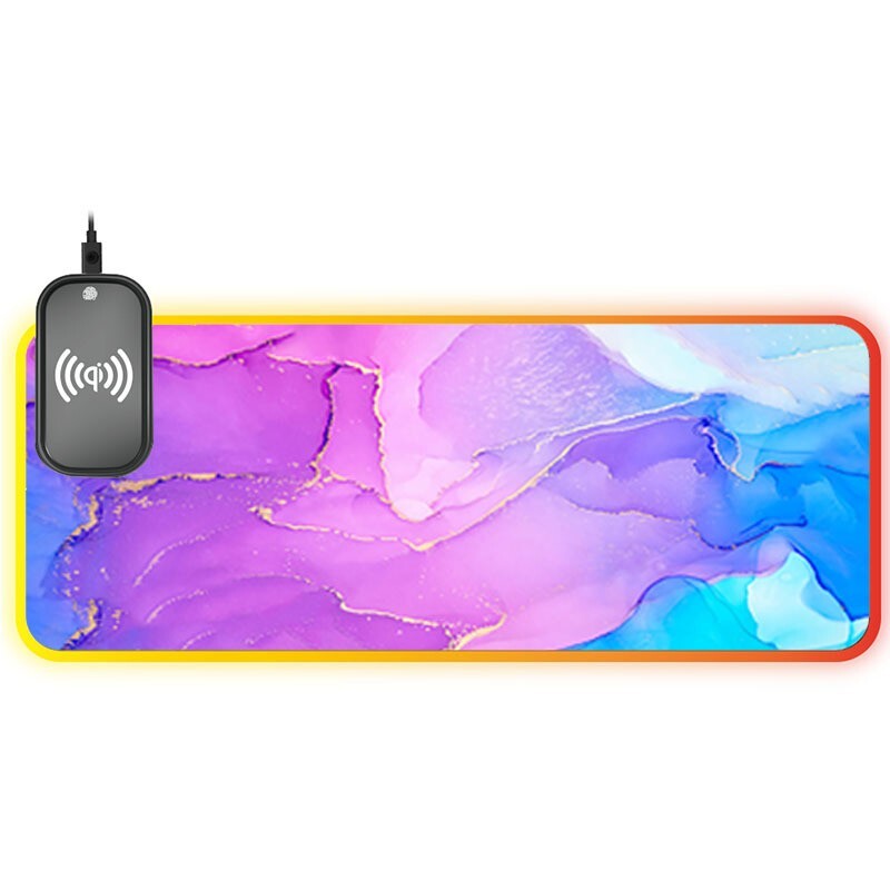 RGB Gaming Mousepad – Large Wireless Charging Keyboard Mat with Backlit Design  -image