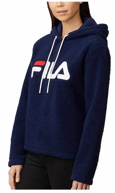 Caroline Sherpa Hoodie Size XXL Peacoat 