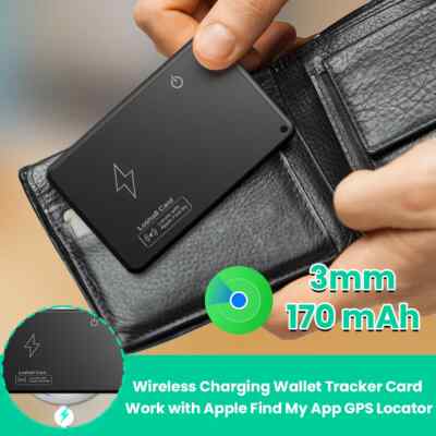 Wireless Charging Tracking Card Wallet GPS Locator Smart Mini Tag für iPhone