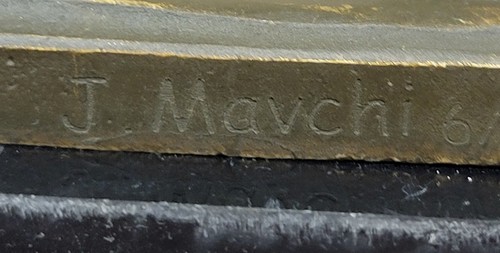 Historic Napoleon Bonaparte Sculpture French Bronze Statue Signed by Mavchi Gift - Picture 10 of 10