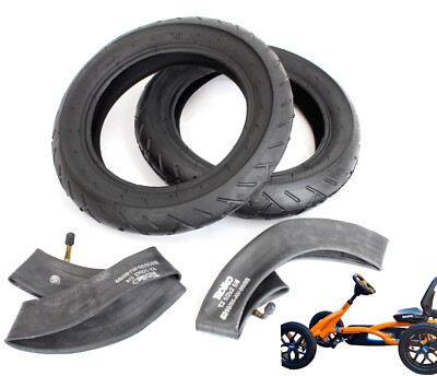 2x Reifen +  2x Schlauch 12.5 Zoll Slick kompatibel mit Berg Buddy GoKart