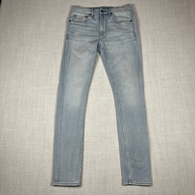 Rag & Bone Skinny Jeans Men s 29x32 Fit 1 Light Wash Measures 29x30.5