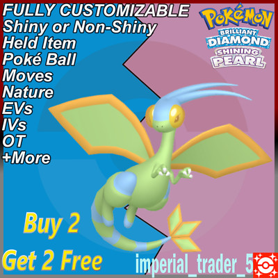 Pokemon Brilliant Diamond & Shining Pearl   Shiny Flygon   6IV Customizable