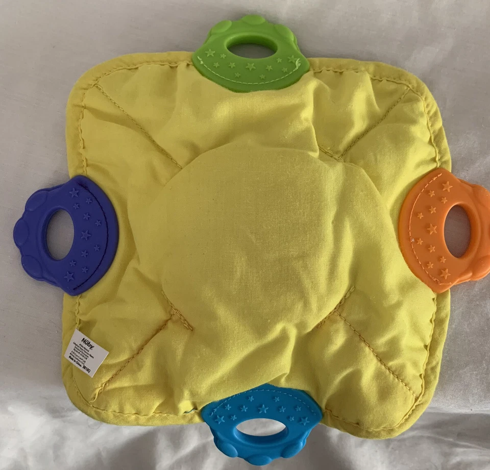 Nubby Yellow Monkey Teething Square - Image 3 of 4