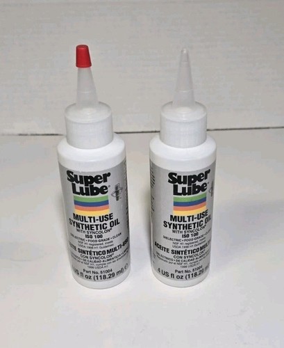 Lot Of 2 Super Lube Multi-Use Synthetic Oil 4 fl. oz Bottles NEW