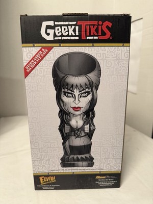 Geeki Tikis Elvira Mistress of the Dark 20oz Ceramic Tiki Mug Open Box