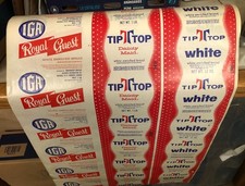 Vintage 1950s IGA Royal Guest & Tip-Top Bread...