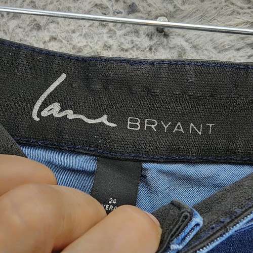 Pantalones de mezclilla Lane Bryant para mujer 24 azules elásticos tiro alto ajustados *Leer* - Imagen 4 de 13