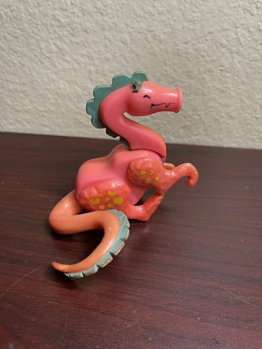 Vintage Fisher Price Little People Pink Dragon from Castle #933 (no ears)