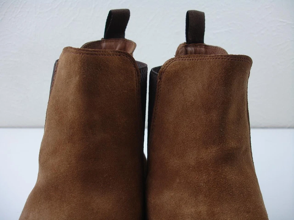 Мужские 10,5 D M Frye Bowery замши кожи Chelsea низкие ботинки желтовато-коричневый без шнуровки грубый - Изображение 4 из 4