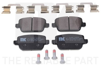 NK Bremsbelagsatz Scheibenbremse 222567 für FORD VOLVO FOCUS FREELANDER S80 MAX