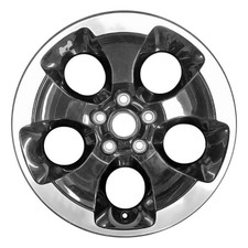 Reconditioned 18x7.5 Polished Flange and Painted Deep Black Wheel fits 560-09119