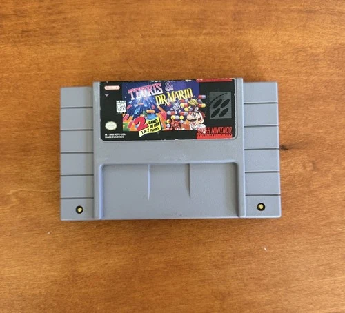 Tetris & Dr Mario (Super Nintendo SNES) Authentic & Tested - Ships Fast