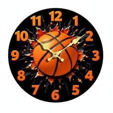 Sports Themed Wall Timepiece Sturdy Construction House Decoration Easy to Read