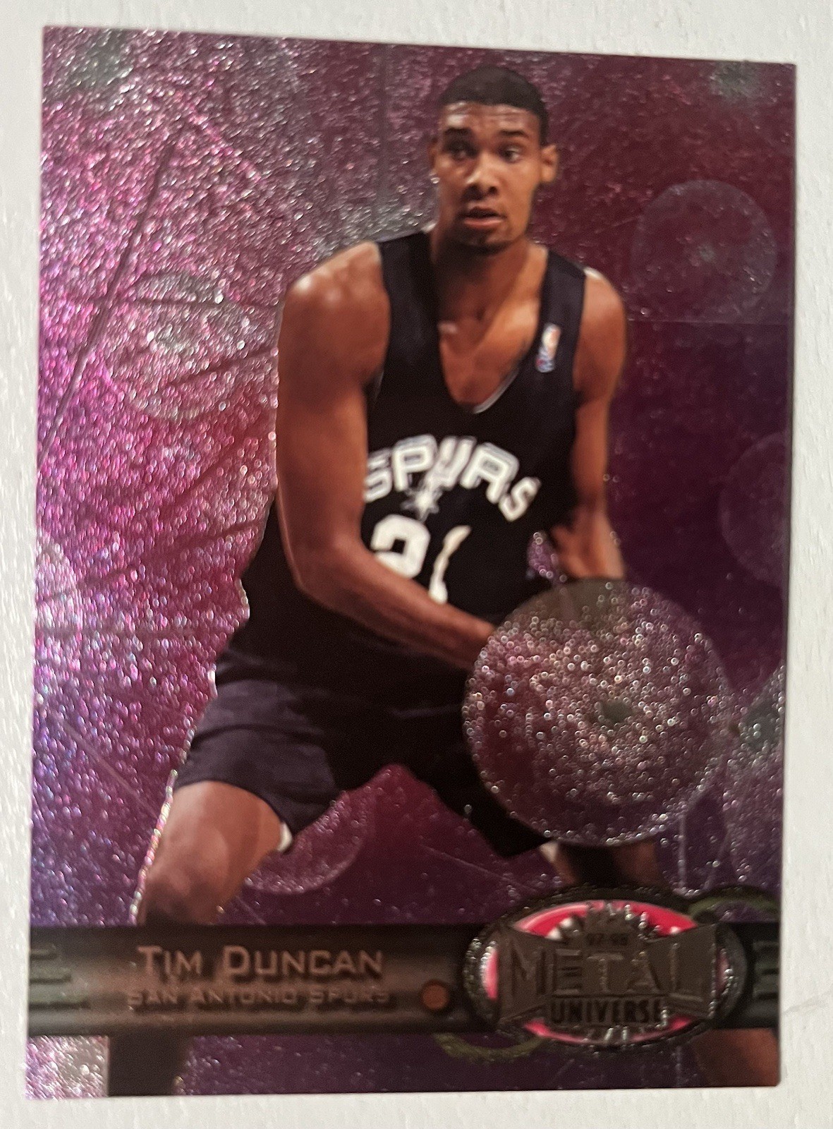 1997-98 Metal Universe - Tim Duncan #66 (RC) Spurs