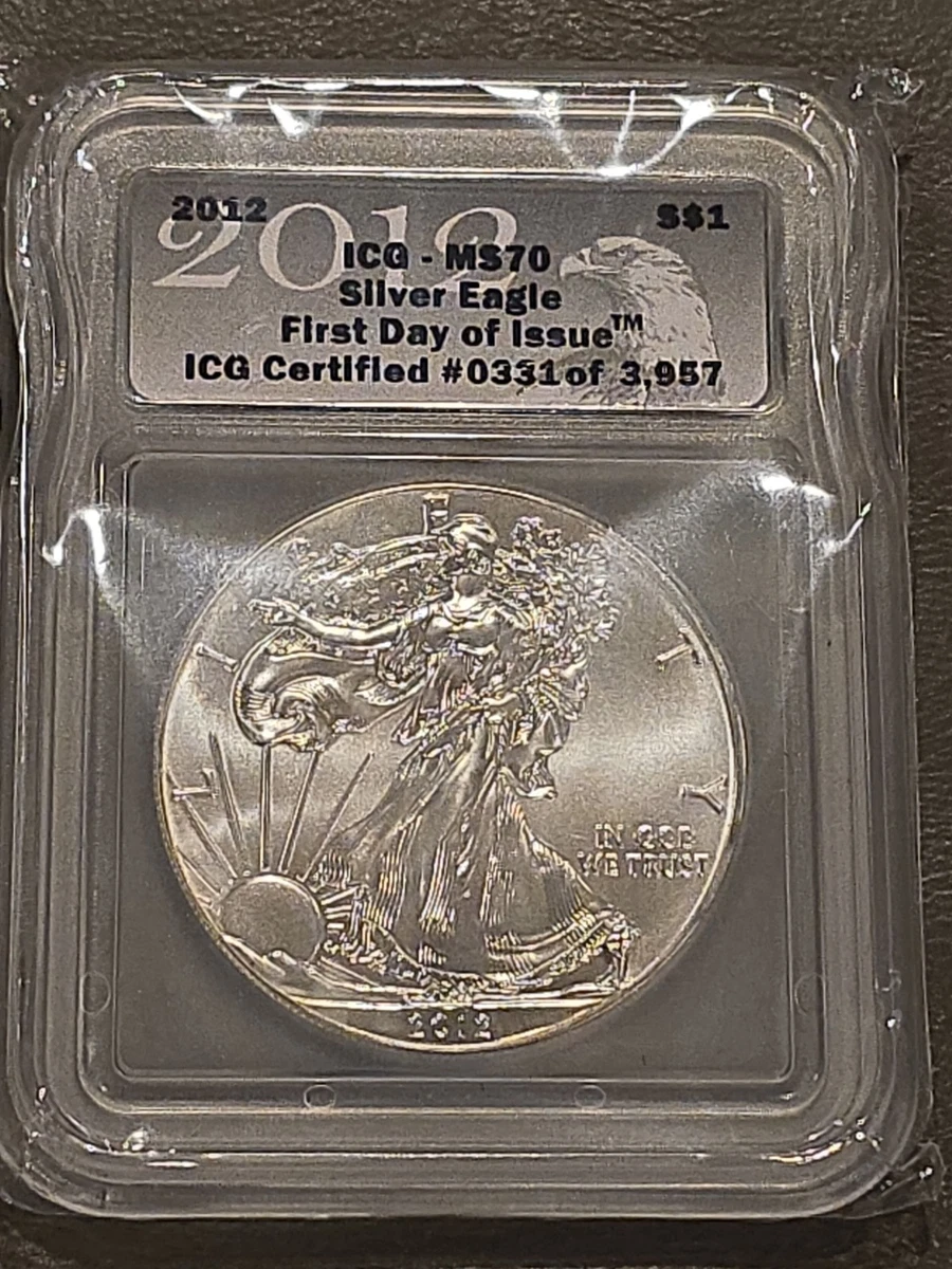 American Eagle MS 70 Graded 2012 Silver Bullion Coins for sale | eBay