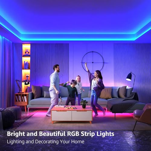 RGB LED Light Strips 32.8ft, Christmas Decorations, 5050 LED Color Changing - Picture 6 of 7
