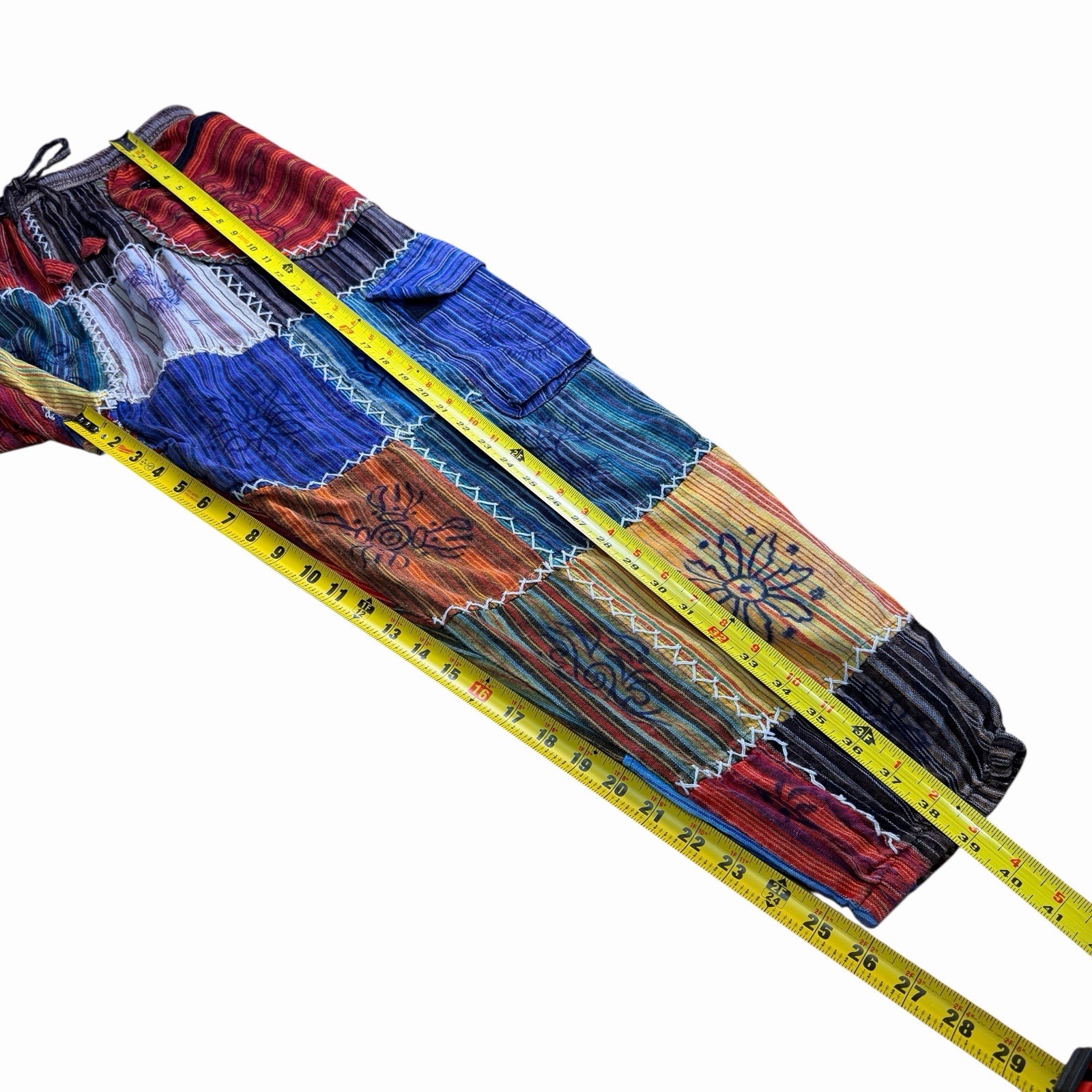 Rising International Large Patchwork Cargo Jogger… - image 5